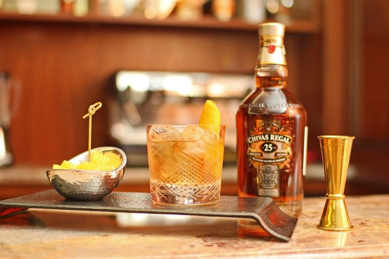 Orion Hotel บิชเคก ภายนอก รูปภาพ A bottle of 25 year old Chivas Regal